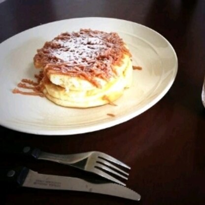 パンケーキの上にかけました！甘くてしっとり美味しかったです！